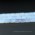 Fuente de fábrica Flat Square Natural Opal piedra preciosa XA0002 Ópalo piedra blanca granos sueltos para la fabricación de joyas